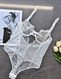 Beyaz Dantelli Body Suit