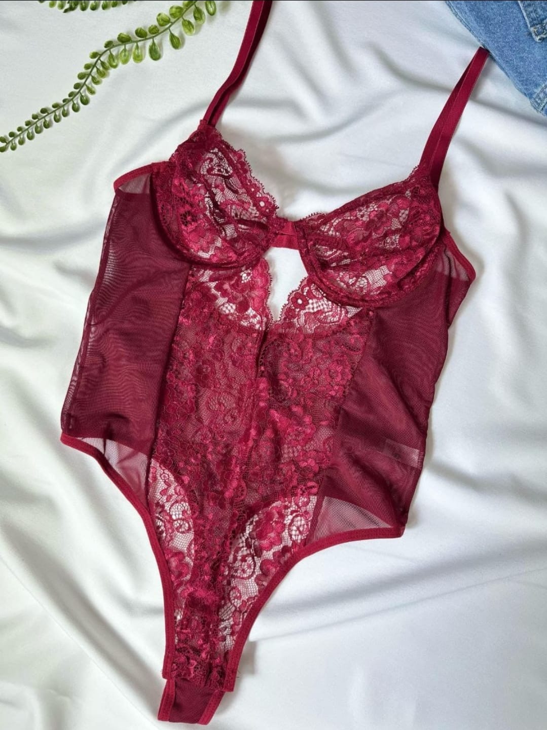 Bordo Dantelli Body Suit