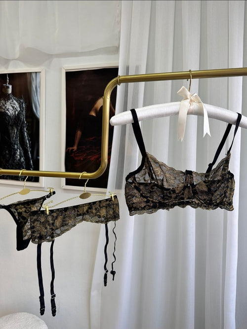 Jartiyer Gold Siyah Set