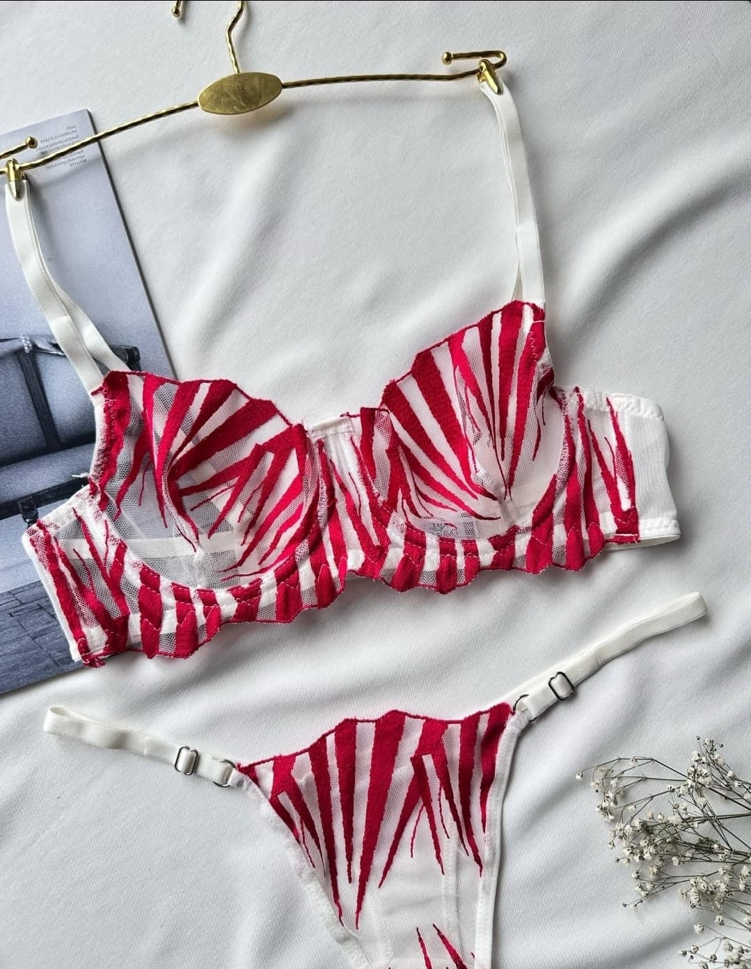Kılıç Desen Tül Bralet Set