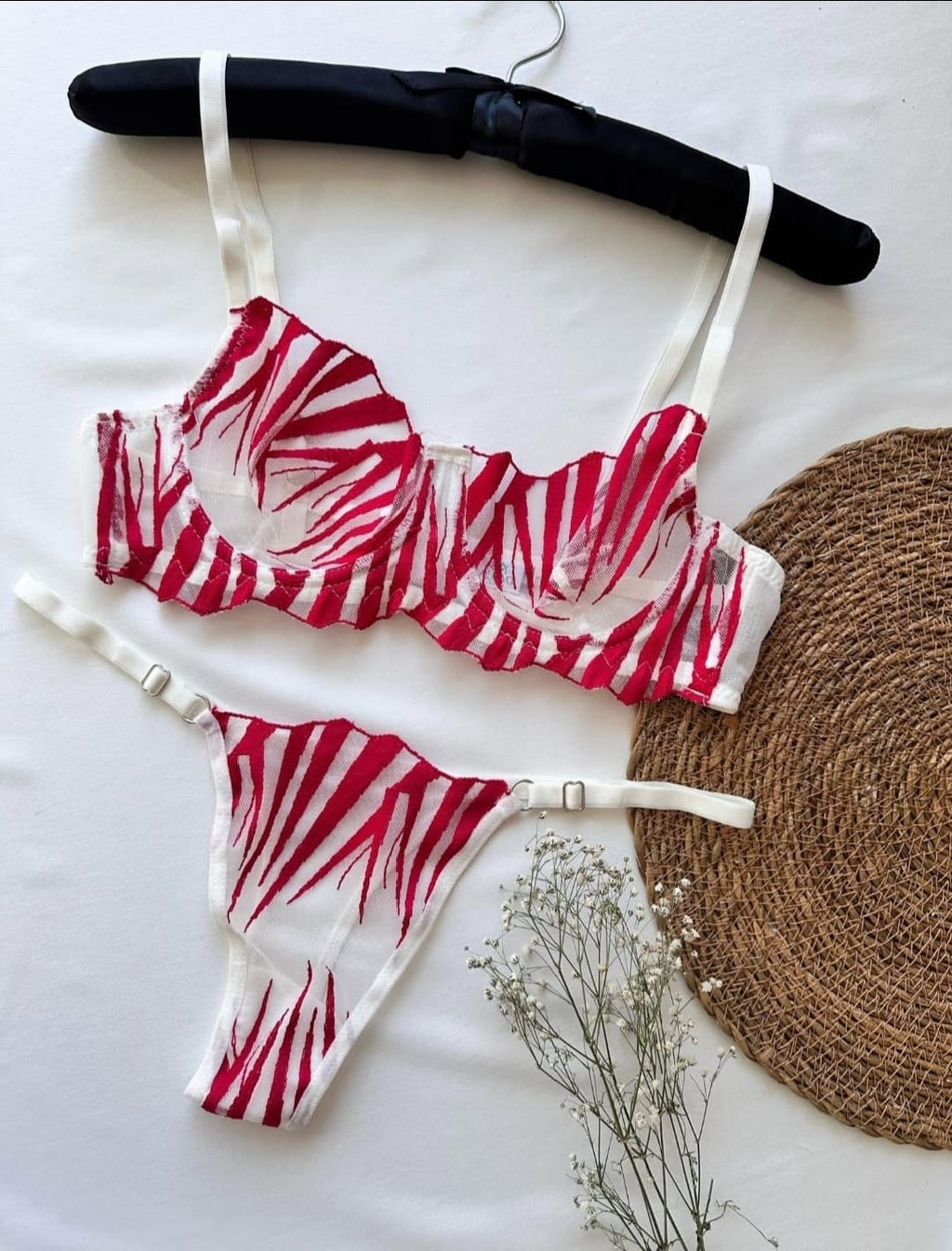 Kılıç Desen Tül Bralet Set