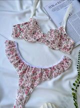 Tül Fırfır Ekru Set