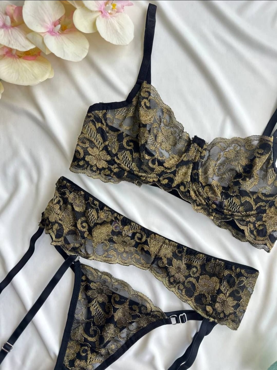 Jartiyer Gold Siyah Set