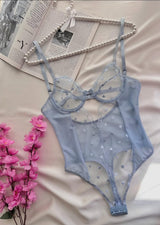 Kalpli Bodysuit Mavi